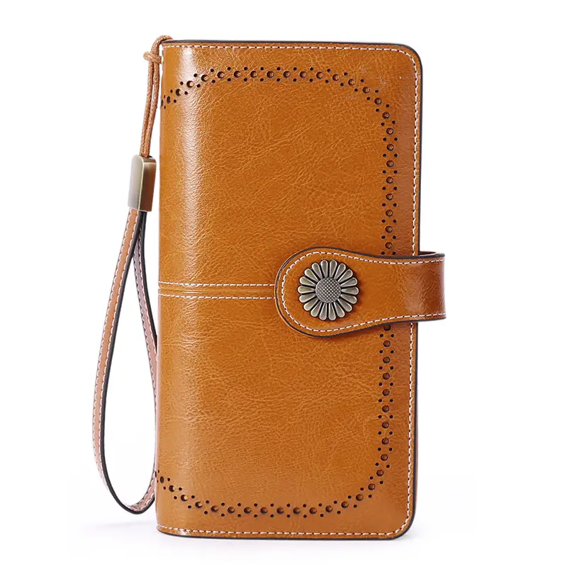 Mother's Day Gift Idea| Vintage Women's Long Wallet Gift Set - Large Capacity Multi-Functional Clutch in Elegant Box, A Thoughtful Gift for Mom & Girlfriend