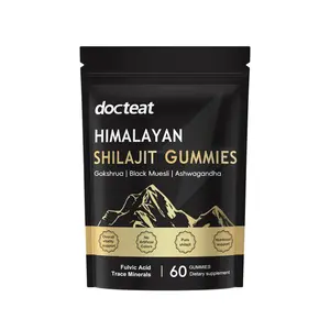 Shilajit Gummies With Ashwagandha, Gokshura & Black Ginger，Daily Care Support for Enhancing Physical Energy Vitality Supplement，shilajit for men Healthcare， Dietary Fitness | 60 Gummies | himalayan shilajit resin