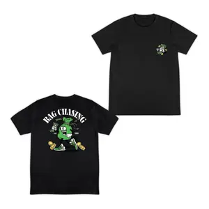 The Bag Chaser Tee - Retro Mascot 2-Sided Graphic T Shirt. Trending Urban Streetwear & Mens Summer Clothes. TikTok Shop Deals