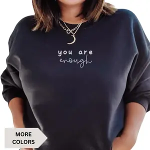 Cuffed Crew Neck Sweatshirt, Gift for Her, Inspirational Message, Unisex Style