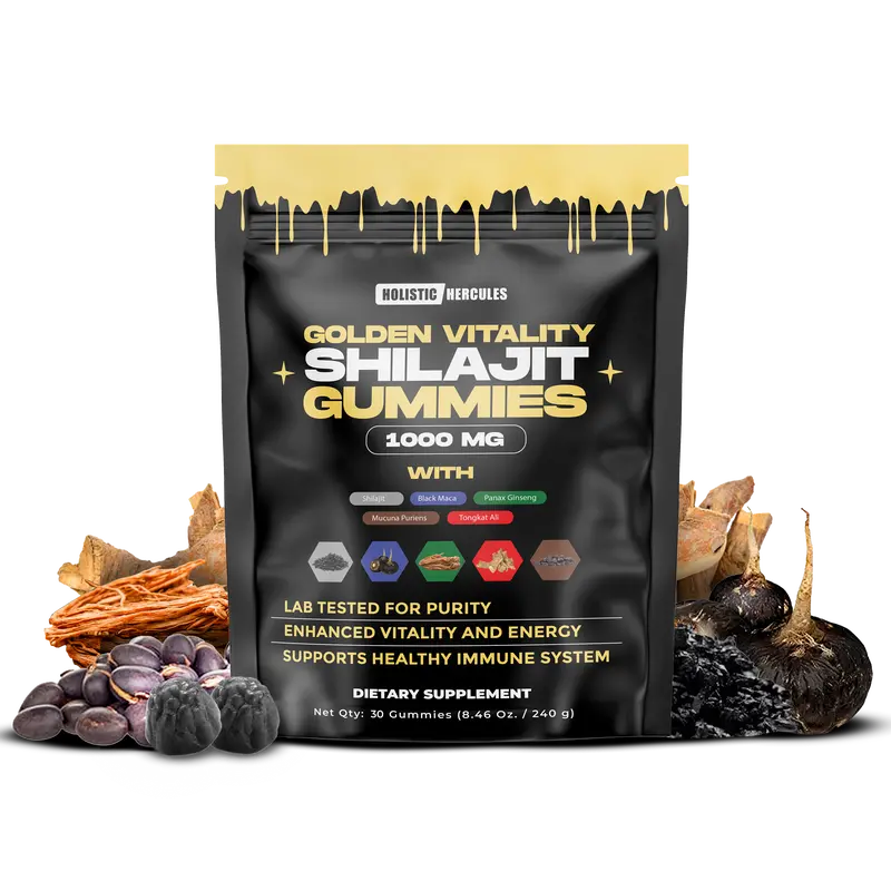 Hercules Shilajit Gummies- Black Maca - Ginseng - Ashwagandha - Mucuna - Tongat Ali - No Sugar gat Ali