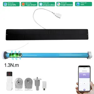 Tuya Wifi Battery Roller Blind Motor Up And Down Automatic Curtain Opener Smart Life For37 38mm Tube Work Alexa Google Alice