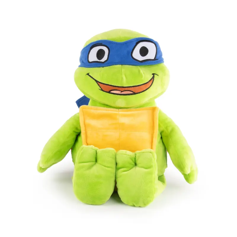 Jay Franco Officially Licensed Teenage Mutant Leonardo Stuffedtoy Weighted Pillow Buddy - Weighted Fill, Bedroom Use for Bedtime & Naptime