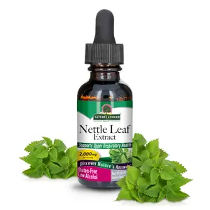 Nature's Answer Nettle Leaf Extract | Prostate Support | Concentrated Dark Green Nettle Leaf Herbal Supplement | Non-GMO, Kosher, Gluten-Free, & Alcohol-Free 1oz | Single Count
