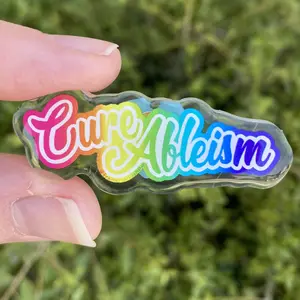 Disability Pride Pin | Rainbow 90s Nostalgia