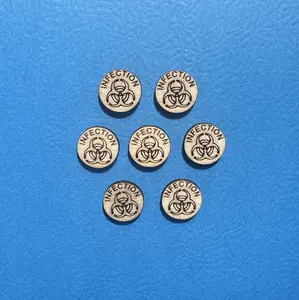 MTG Infection Counters - Magic the Gathering Counters - custom wood laser cut counters