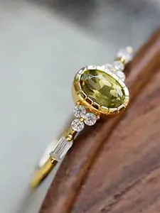 1 PC Romantic Cubic Zirconia Solitaire Ring For Women For Valentine's Day Gift Wedding Anniversary Party Jewelry