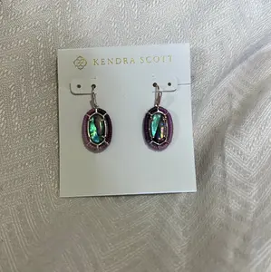 Kendra Scott purple threadbare earrings