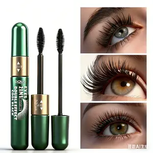 2-in-1 Double Effect Mascara - Lengthening + Intensifying, Waterproof Curling Quick-Drying, Volume Lash