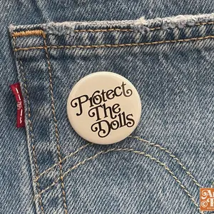 Protect the Dolls Pin Button, Support Trans Folks Protect Trans People, Trans Pin Buttons - Fashion Accessories Pins, Gifts for Him & Her