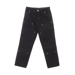 Pre-owned Chrome Hearts Cotton Small Leather Goods Carpenter Canvas Double Knee Pants