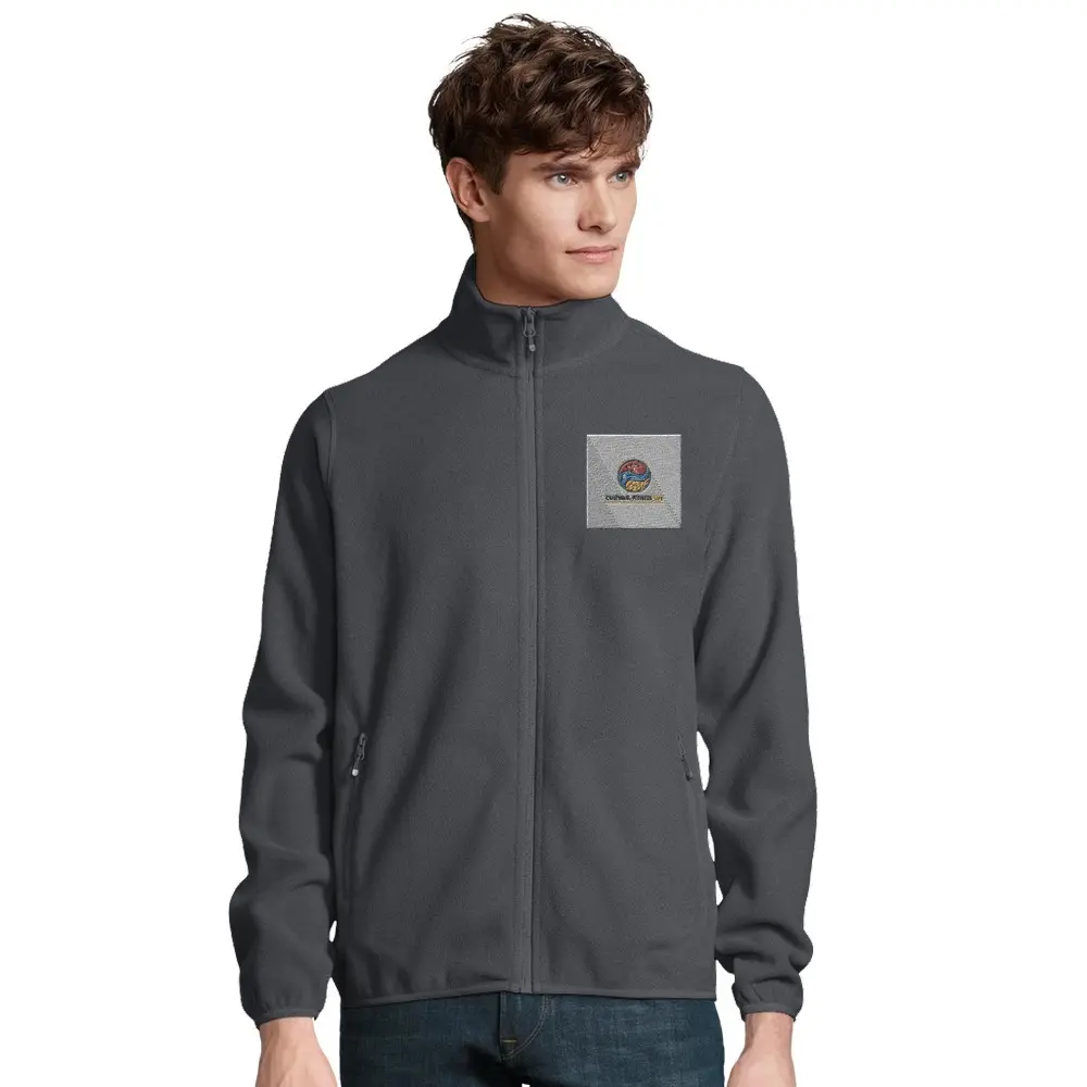 Men's Microfleece Zip Jacket With 100% recycled polyester | SOL'S Factor Men 03823
