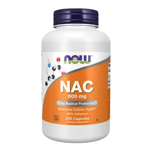 NOW Supplements, NAC (N-Acetyl Cysteine) 600 mg with Selenium, 250 Capsules