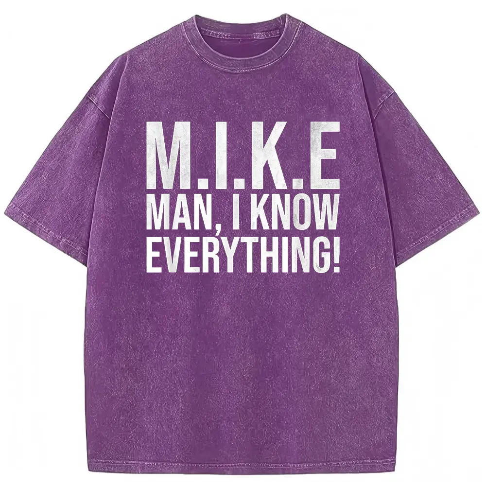 Washed T-shirt-Purple