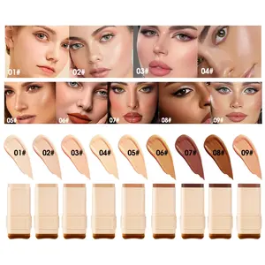 2-In-1 Concealer & Foundation Stick 15g, Makeup Cosmetic Concealer, Waterproof Long-Lasting Coverage, Easy-To-Use Makeup Tool, Suitable for Women & Girls