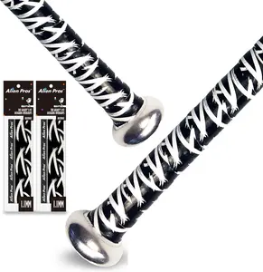 ALIEN PROS Bat Grip Tape for Baseball (2 Grips/4 Grips) – 1.1 Mm Precut and Pro Feel Bat Tape – Replacement for Old Baseball Bat Grip – Wrap Your Bat for an Epic Home Run (2 Grips/4 Grips) Alien Pros