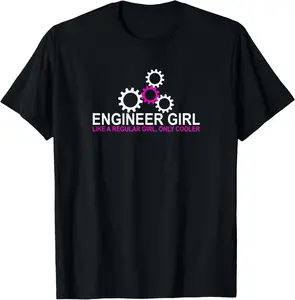 100% Cotton Engineer Girl Engineering Girls Mint Engineer Gift T-Shirt