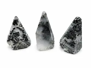 Black Tourmaline In Quartz Top Polished 2 to 3 inch