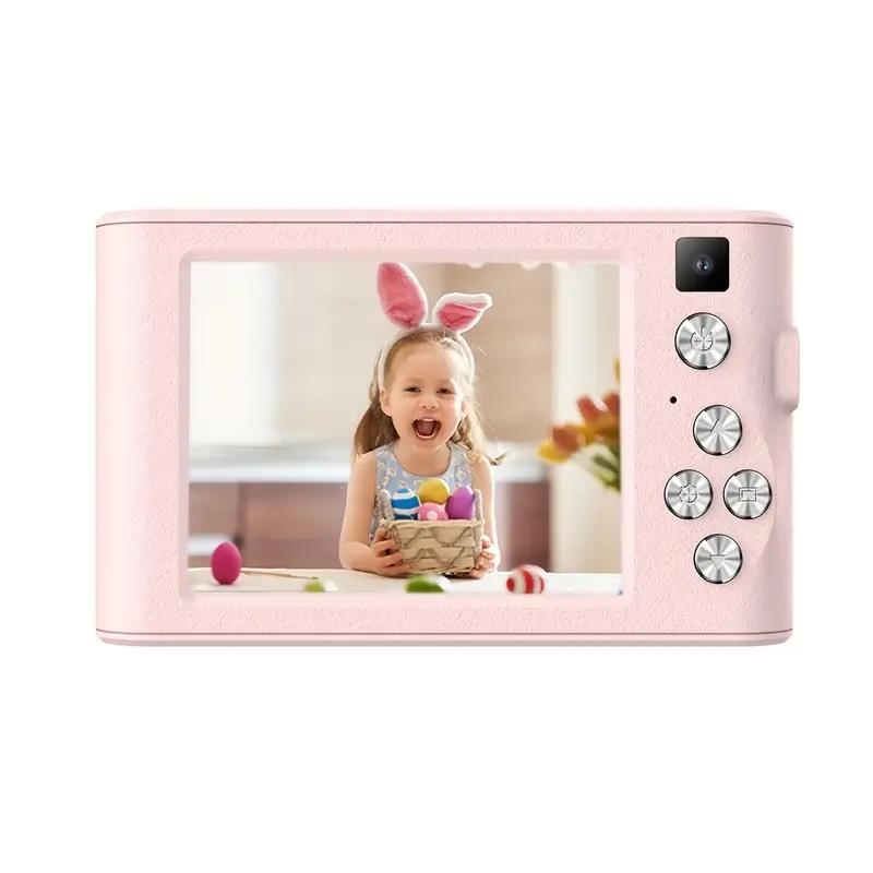 HD Digital Camera 8x Digital Zoom Camera for Vlog 3.0 Inch LCD Rechargeable Camera, Photography Camera for Teenagers and Beginners Supports 64GB TF Card for Photos, Videos and Cameras Thanksgiving and New Year Gift Portable and Durable Christmas Men Pink