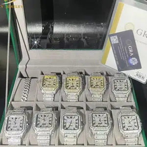 Moissanite Diamond Iced-Out Watch