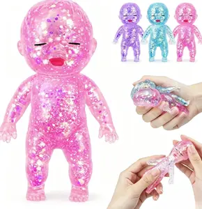 Stress-Relief Toy Set, Slow-Rebound Squeeze Baby Squishy, Squishy Stress, Pressure-Release Office Desk Toys, Anti-Stress Kit, Fun Gift for Holidays and Parties, Stress Squishy