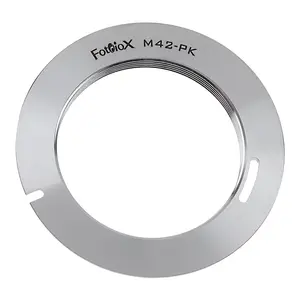 Fotodiox Pro Lens Mount Adapter - M42 Type 1 Screw Mount SLR Lens to Pentax K (PK) Mount SLR Camera Body