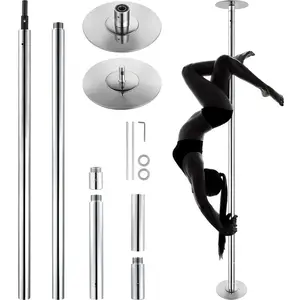 Professional Dancing Pole Spinning Static Dancing Pole Kit Portable Removable Pole 45mm Heavy-Duty Stainless Steel Pole