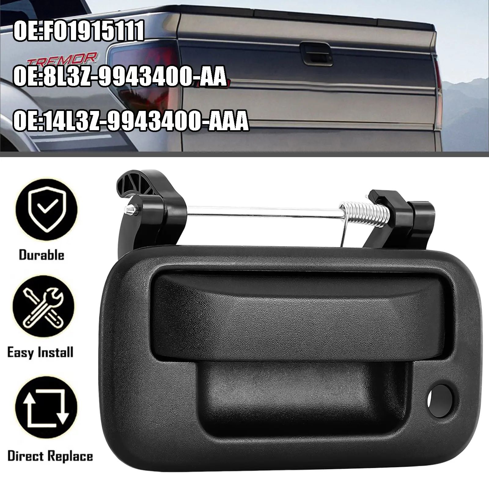Tailgate Handle For 2004-2016 Ford F150 F250 F350 F450 F550 & Lincoln Mark LT – Durable Replacement for Rear Truck Tailgate  #fathersdaygift