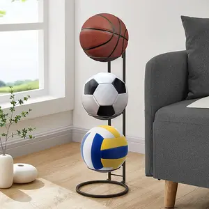 Ball Storage Rack, 1 Count Multi-layer Basketball Football Volleyball Storage Holder, Ball Display Rack for Home Living Room Bedroom