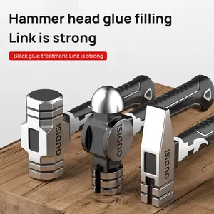 Mini Hammer, 18cm Multifunctional Mini Hammer, Short Handle Hammer, Professional Hand Tool for Home & Office Heavy Duty Hardware Industrial Use, Diy Tools