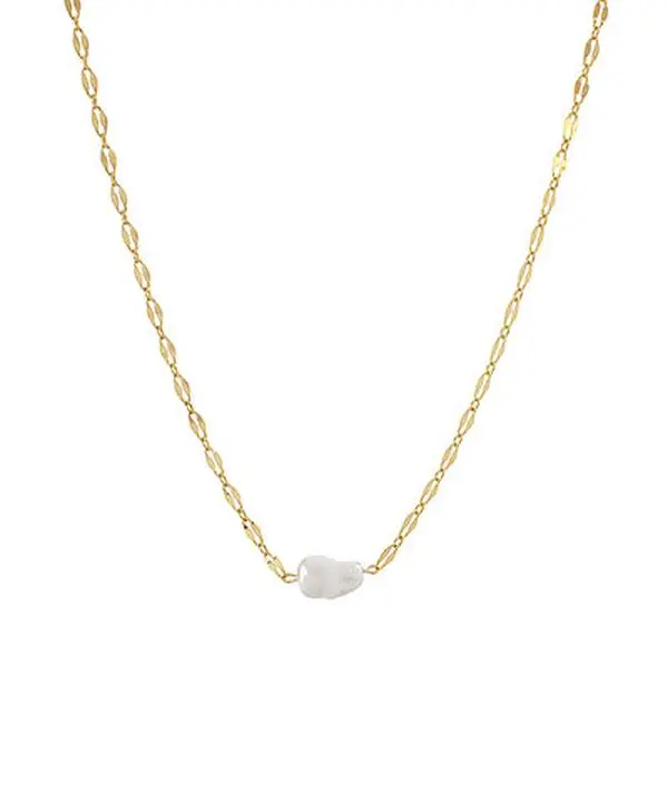 Petite Simply Pearl Chain Necklace