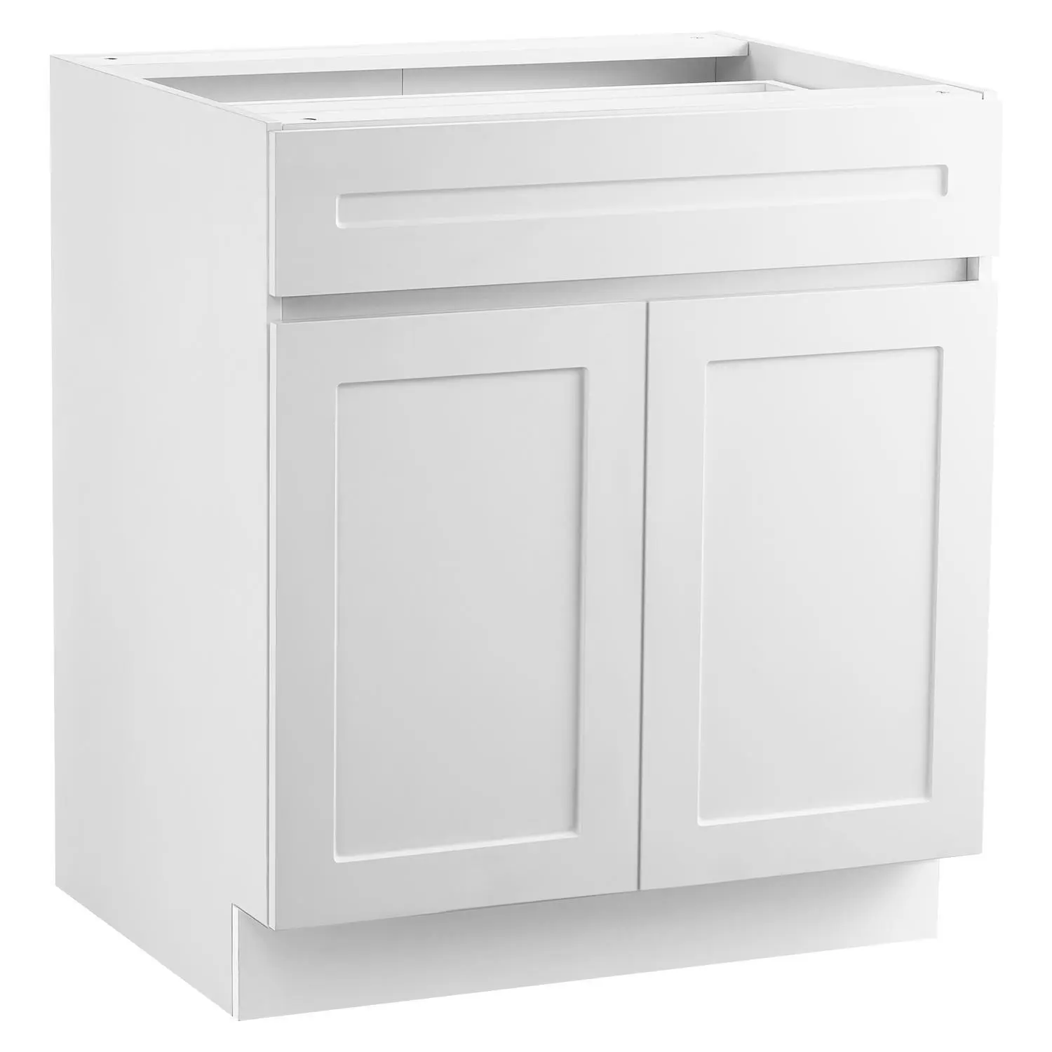 【Summerfinds】VEVOR White Shaker Base Cabinet with Drawer, 36-Inch Unassembled Drawer Base Cabinet, 36" W x 24" D x 34.5" H Ready to Assemble Cabinet with Soft-Close Doors and Adjustable Shelf, for Home Office