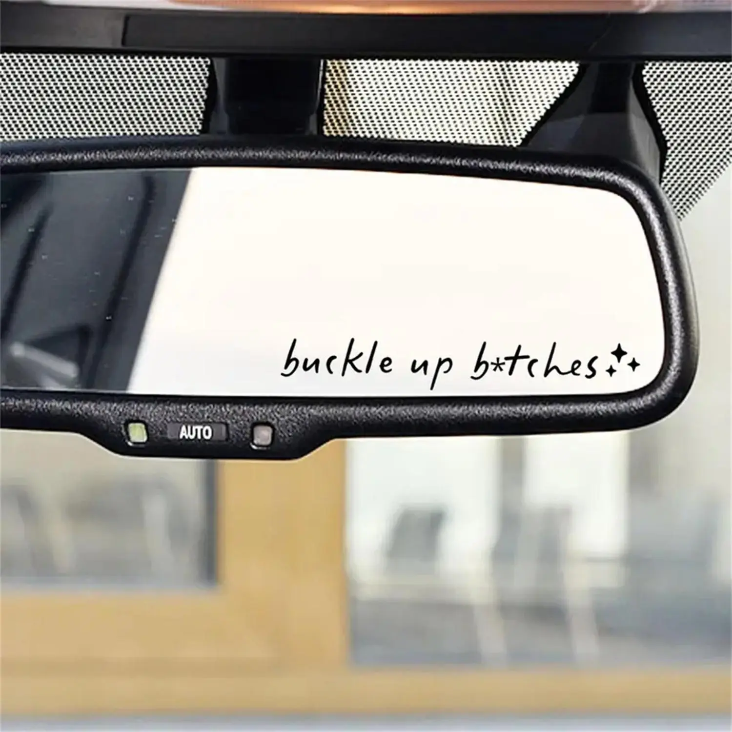 Car Rearview Mirror Decal, Buckle Up Rearview Mirror Decal, Funny Decal, Cute Decal, Simple Decal, Buckle Up Sticker, Sticker For Cars, Vinyl Decal Sticker, Automotive Vinyl Decal, Car Stickers, Car Decals
