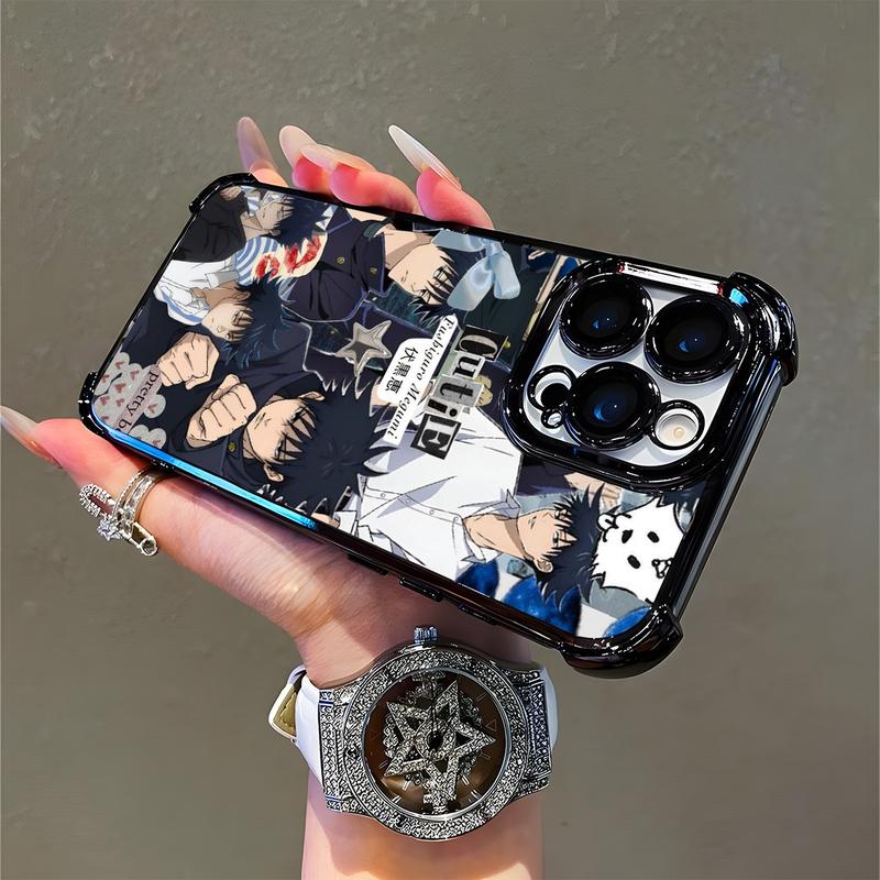 Jujutsu Kaisen Fushiguro Megumi Anime Fan Phone Case Cute Pretty Boy Artwork for Halloween Christmas Gift Compatible with iPhone 11/12/13/14/15/16 (Pro Max/Plus)
