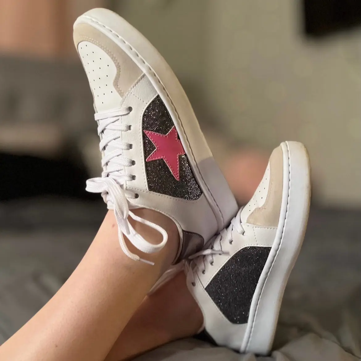 Let me Sparkle, Glittered Star Sneakers
