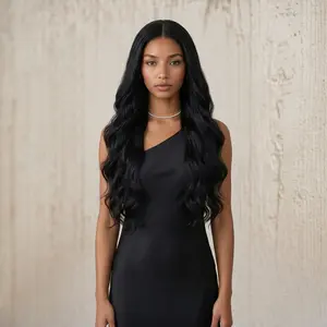 B Water Wave Curly Wig - Long, Lustrous, and Voluminous Hair for a Stunning Look 25 inches