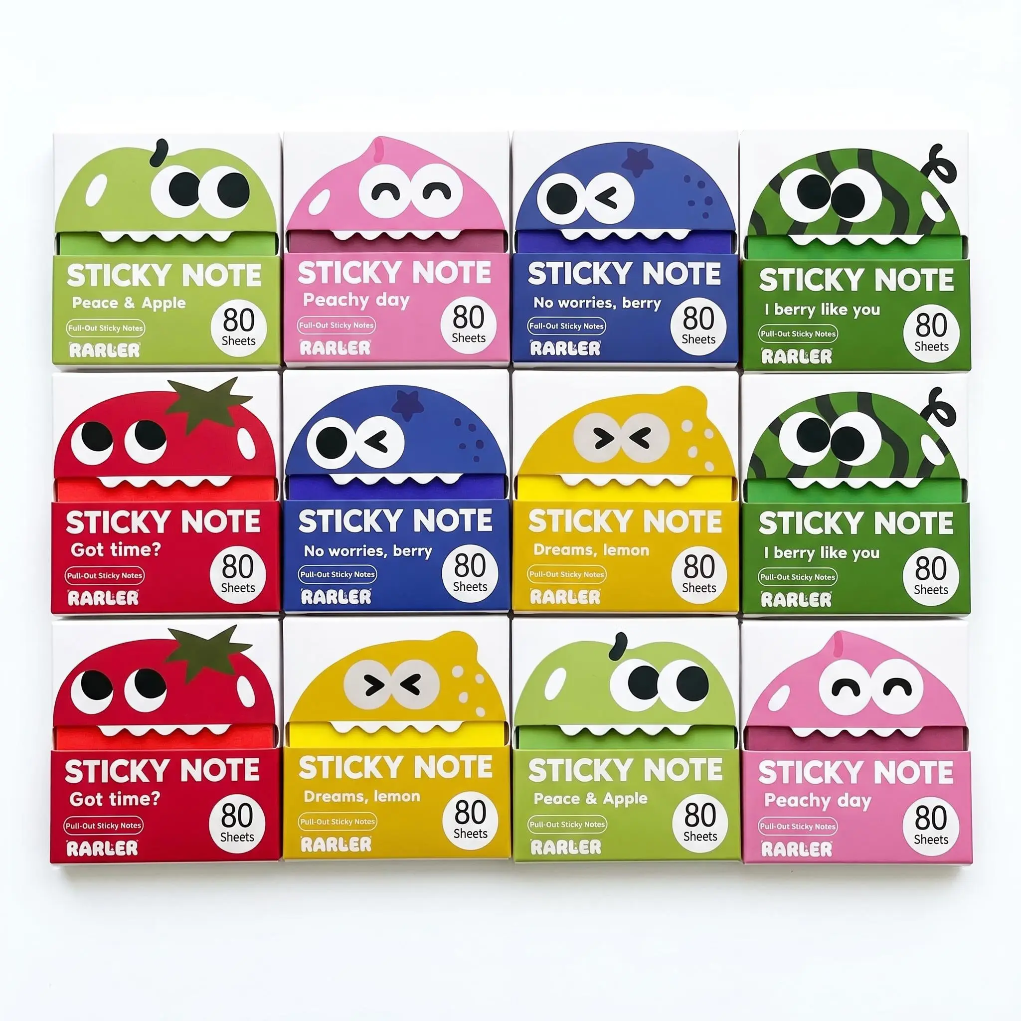 Transparent Pull-Out Sticky Notes (12 Boxes, 960 Sheets Total) - Office Stationery, Back to School Shopping Essentials, Desk Accessories, Fun Desk Supplies, Strong Adhesion, No Residue, 50 Reuses Per Sheet