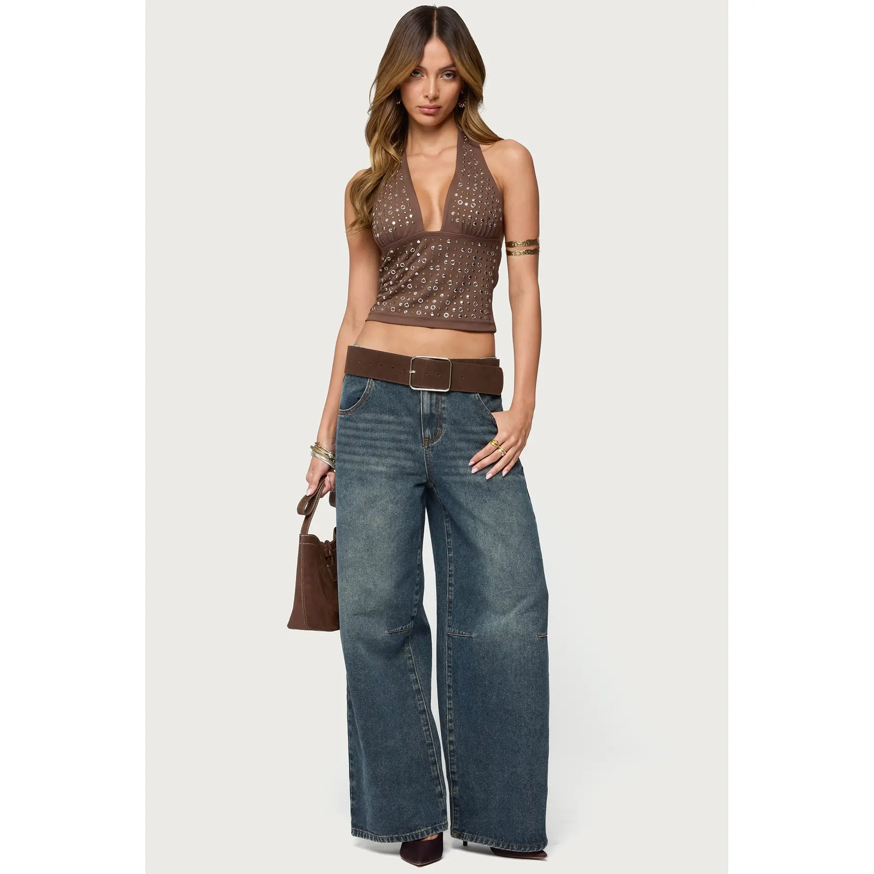 Santi Low Rise Baggy Jeans
