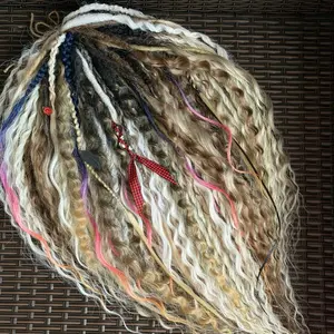 DreadGemsCraft 50 DE Boho Braid Set 21.7-23.6in Wild Honey Carnival Mix