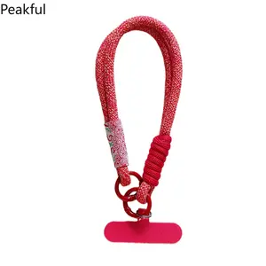 Trendy Handwoven Phone Wrist Strap, Universal Short Hand Rope with Decorative Pendant, Premium Anti-drop Portable Lanyard Accessory, Delicate Retro Aesthetic Design, All-match Ornament for Travel, Gatherings and Everyday Casual Wear