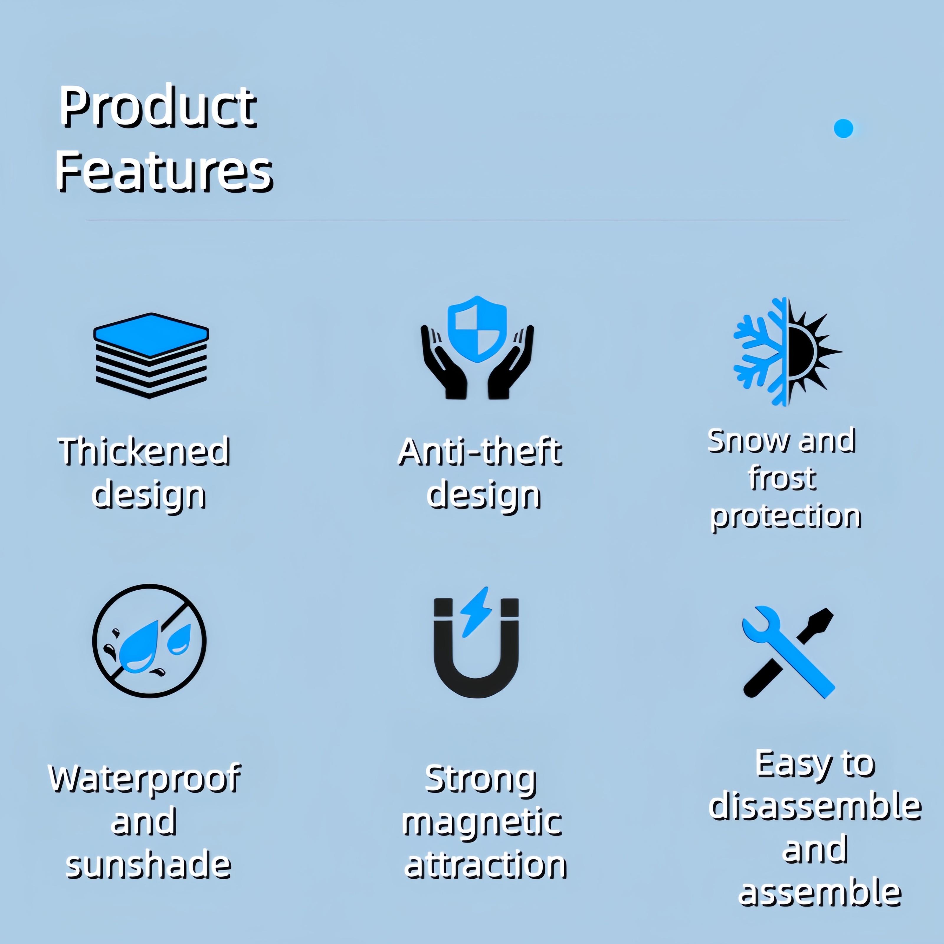 Car Windshield Sunshade, Anti-UV Snowproof Full Protection Double Sided Windscreen Cover, Sun Snow Ice Universal Shieldsfor Winter Weather Protection & Summer Sunshade Car Windshield Sunshade, Anti-UV Snowproof Full Protection Double Sided Windscreen Cover, Sun Snow Ice Universal Shieldsfor Winter Weather Protection & Summer Sunshade