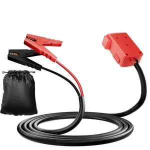 Jumper Cables With Adapter For Milwaukee M18 2ft 8awg Portable Starter Automotive Booster Power Car Jump Starting Using Tool