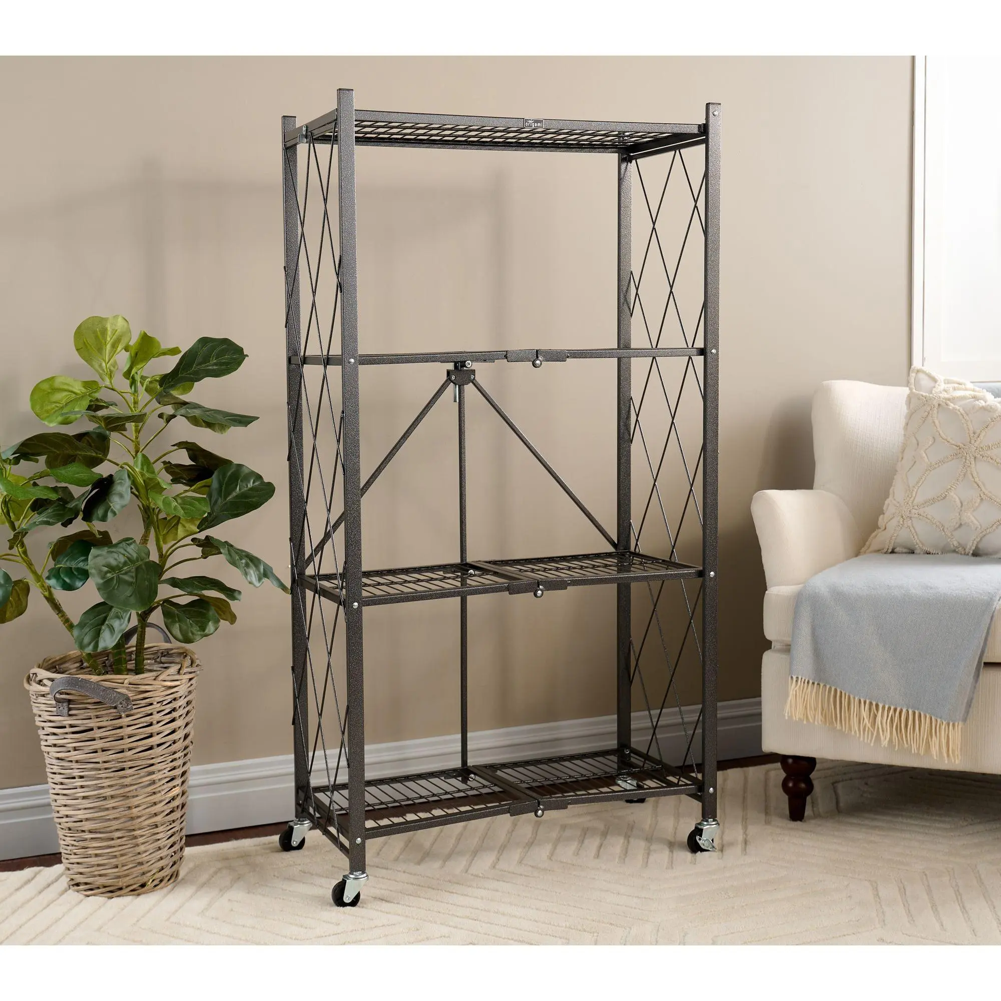 Pop-It 4 Tier Collapsible Wire Rack