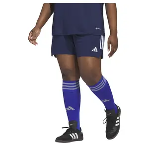 adidas Womens Tiro 23 Performance 3-Stripes Shorts Plus Soccer Cleats  - Blue