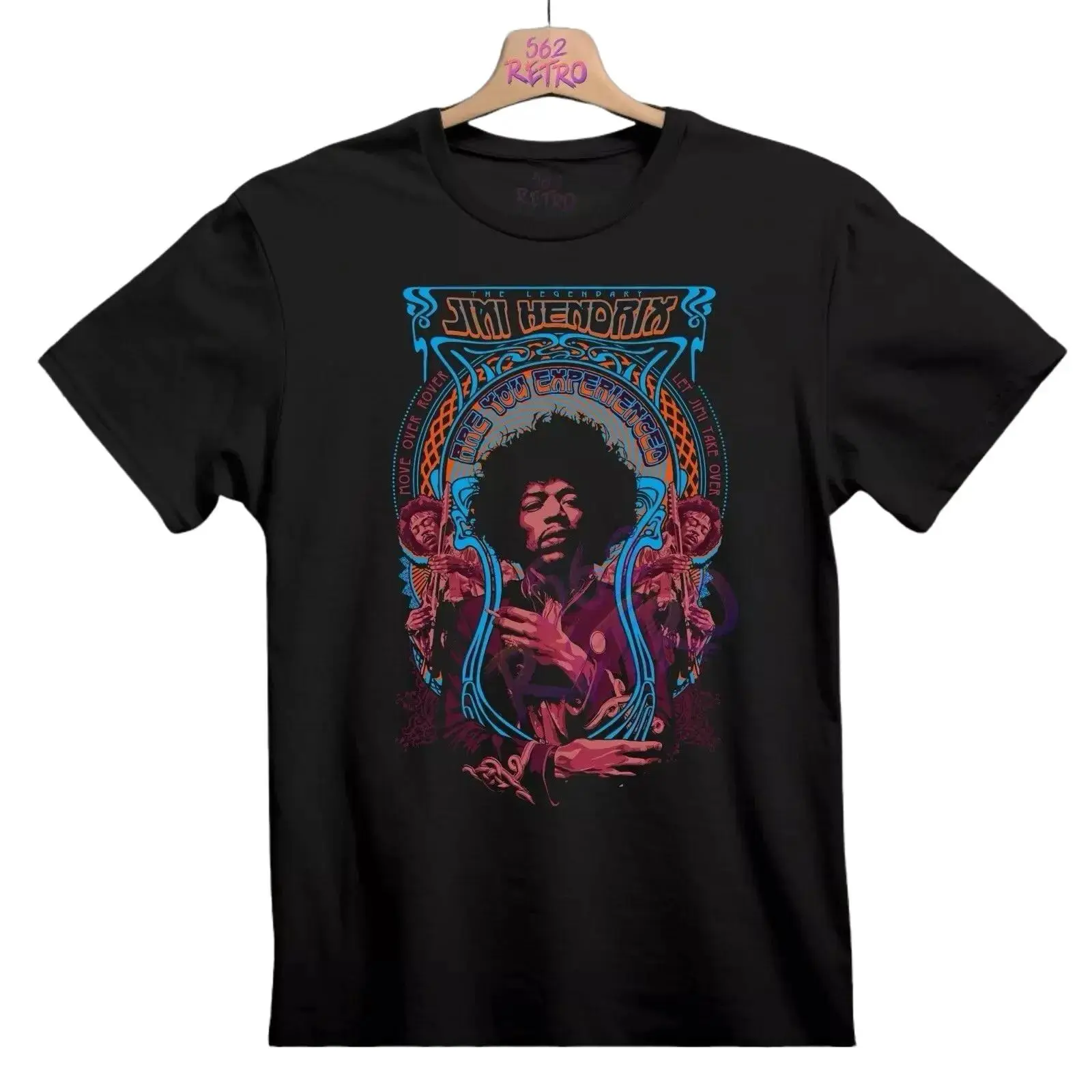 Jimi Hendrix Are You Experienced Classic Rock Band T-Shirt Black, Graphic tees, Streetwear, Men gifts, Short sleeve, cotton, Top, Menswear
