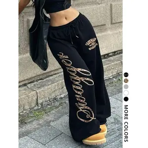 Women's Street Style Leopard Print Hoodie, Casual Fitted Design for Fall & Winter, Trendy Fashion for YouthfulGift