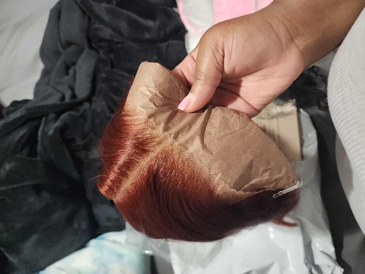 Item: 7x5 Reddish Brown Yaki Straight(No Drawstring), 12