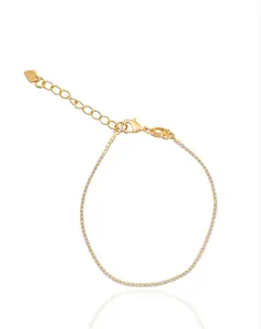 1mm Micro CZ Tennis Bracelet