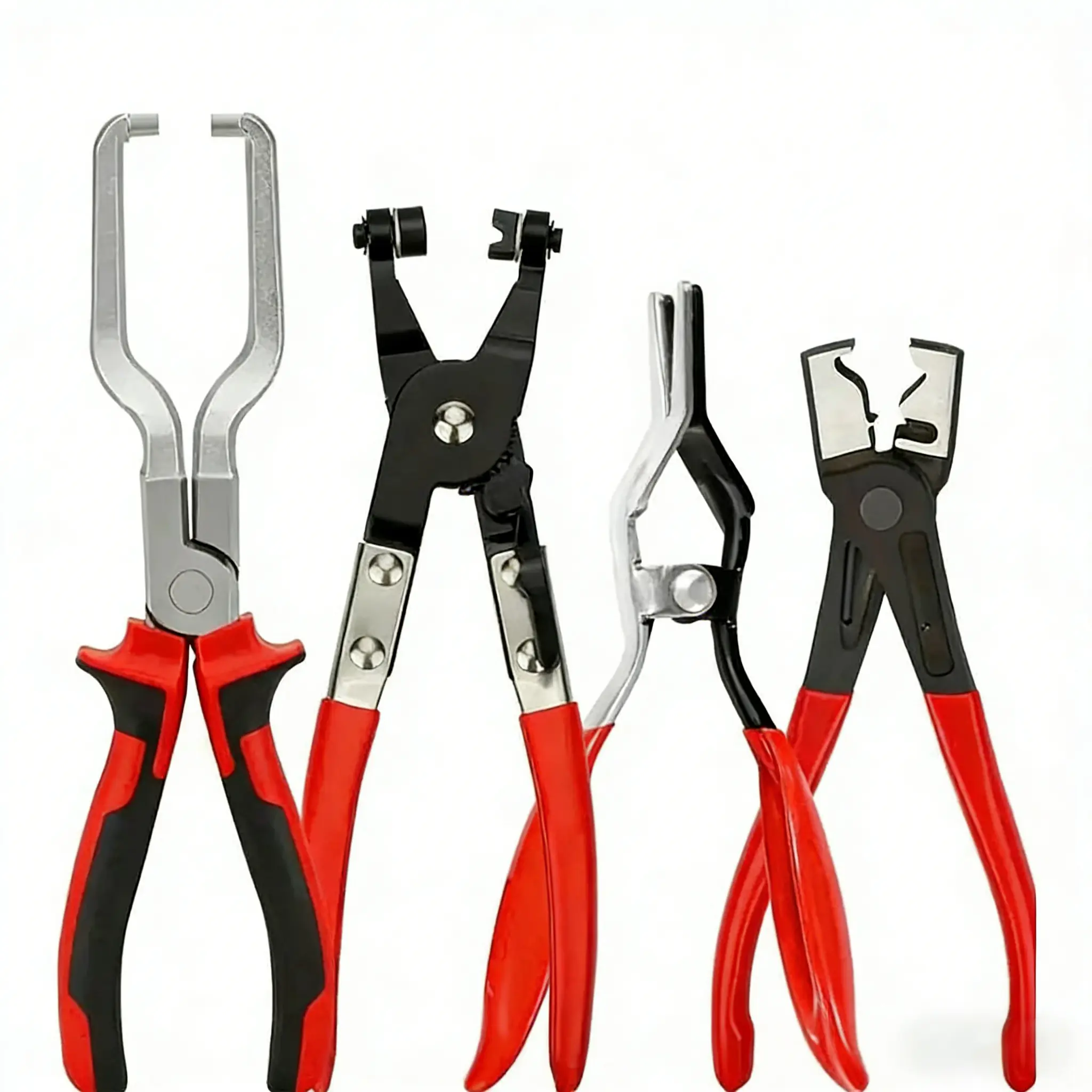 Professional Hose Clamp & Fuel Line Pliers Set - All-Seasons Automotive Dismounting Tool Kit for Fast Car Repairs, Secure Pipe Hold