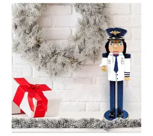 Santa's Workshop 14" Pilot Nutcracker